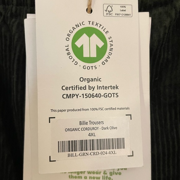 Lucy & Yak Billie Corduroy Trouser 4XL New - Picture 4 of 4